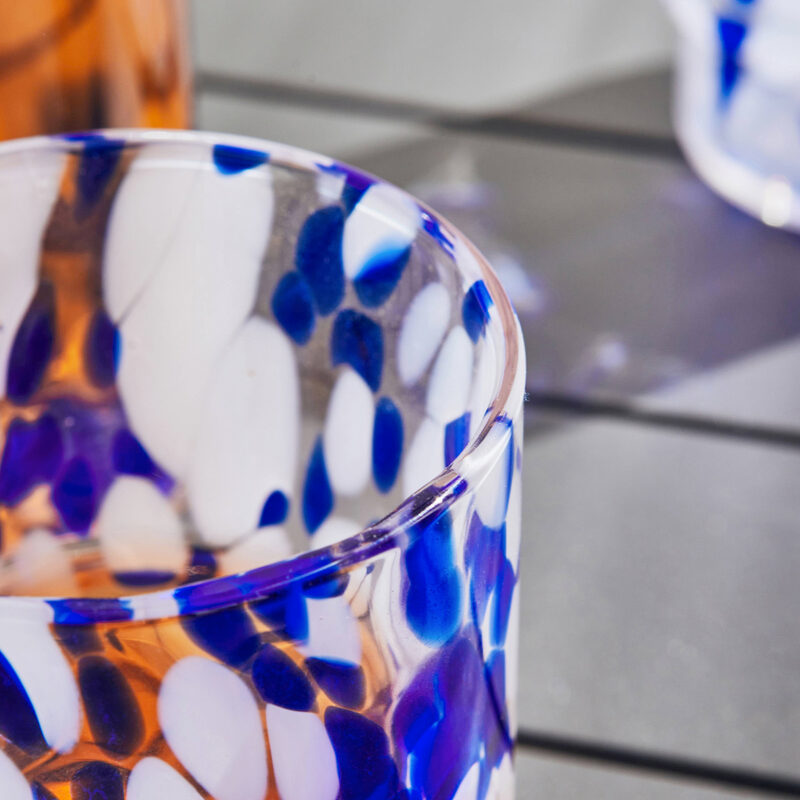 Verre AQUA coloris Bleu, blanc
