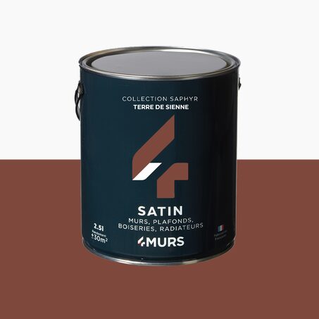 Saphyr Peinture Peinture terre de sienne Satiné 2,5 L