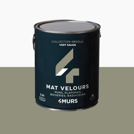 Absolu Peinture Peinture vert sauge Mat 2,5 L