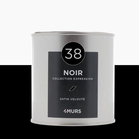 Expression Peinture Peinture noir Satiné 0,5 L