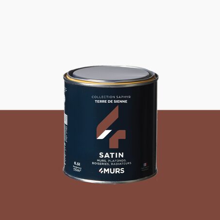 Saphyr Peinture Peinture terre de sienne Satiné 0,5 L