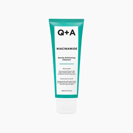 Q+A Soin visage NETTOYANT EXFOLIANT DOUX NIACINAMIDE