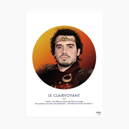 Asap Creative Studio Affiche LE CLAIRVOYANT 30 x 40 cm