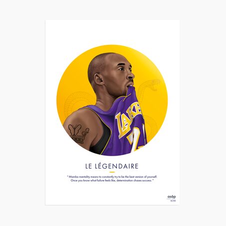 Asap Creative Studio Affiche LE LÉGENDAIRE 30 x 40 cm