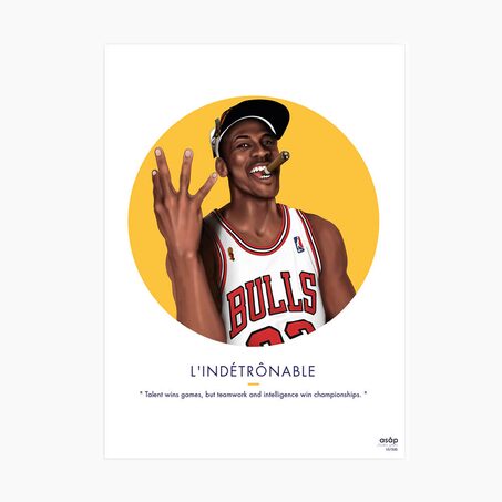 Asap Creative Studio Affiche L'INDÉTRÔNABLE 30 x 40 cm