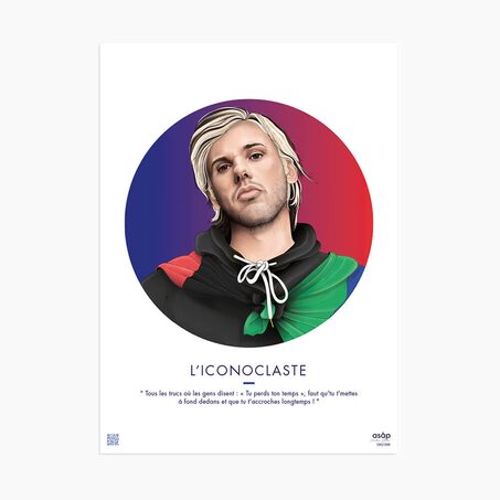 Asap Creative Studio Affiche L'ICONOCLASTE 30 x 40 cm