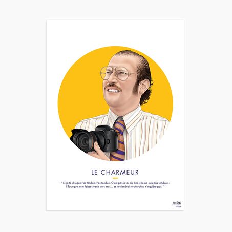 Asap Creative Studio Affiche LE CHARMEUR 30 x 40 cm