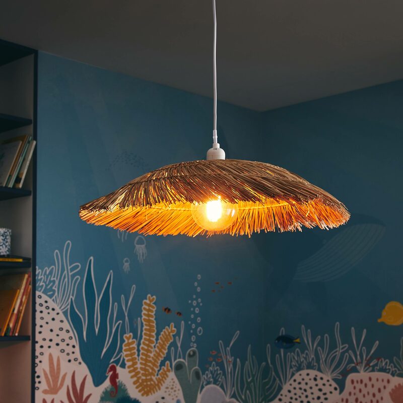 Abat-jour BOHEMA coloris paille 10 x 50 cm