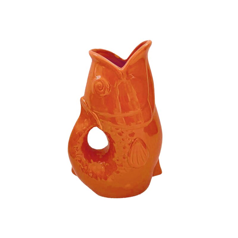 Vase POISSON coloris orange