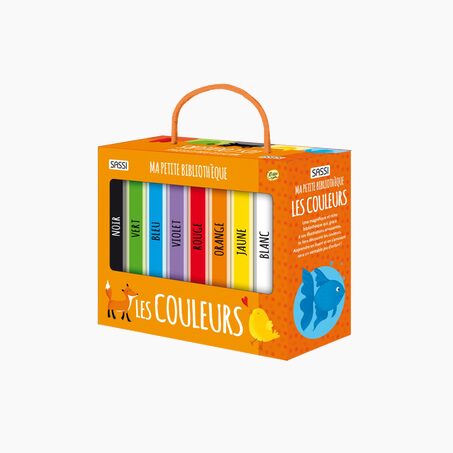 Sassi Junior Livre enfant MA PETITE BIBLIOTHÈQUE LES COULEURS