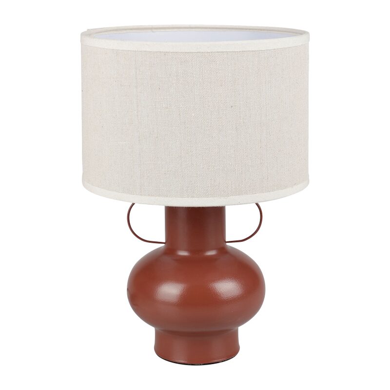 Lampe à poser AMPHORE coloris terracotta 33 x 22 cm
