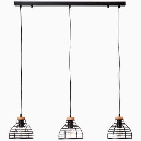 Suspension AVIA coloris noir 120 x 100 cm diamètre 100 cm