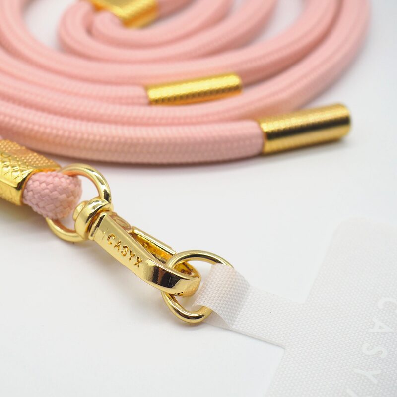 Cordon de téléphone UNIVERSEL POUDRÉ coloris rose poudré
