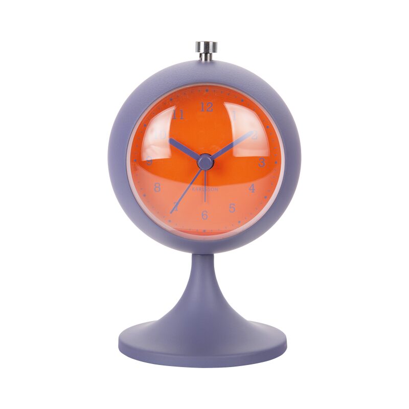 Horloge à poser ALARME FUNKY coloris mauve
