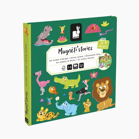 Janod Jeu éducatif MAGNETI'STORIES LES ANIMAUX D'AFRIQUE
