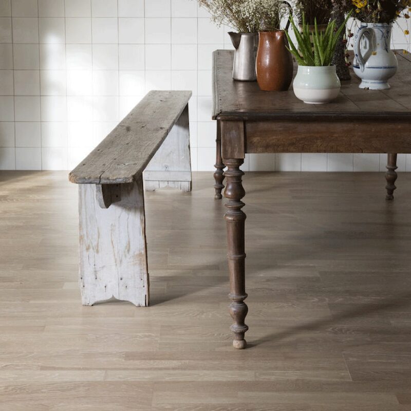 Lame parquet bois ESSENTIEL KAOLIN coloris kaolin