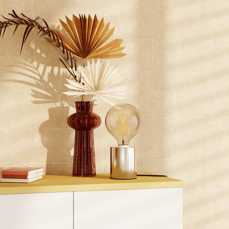 Vase MAHONI coloris brun