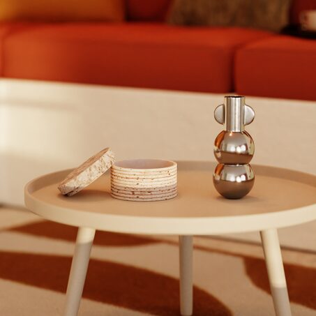 Vase MANZI coloris argent