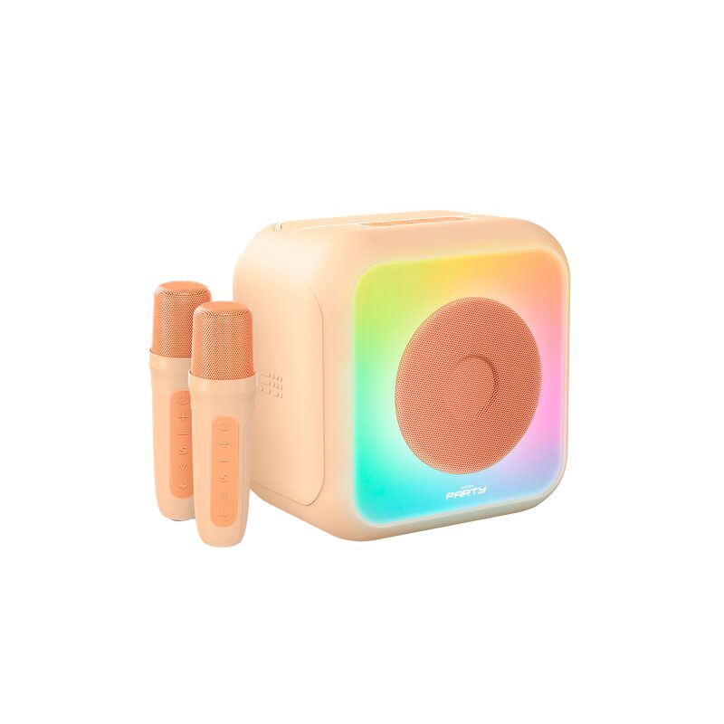 Enceinte KARAOKÉ coloris orange