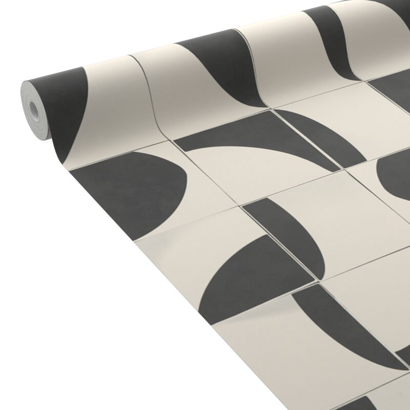 Papier peint intissé DEREK coloris noir et blanc