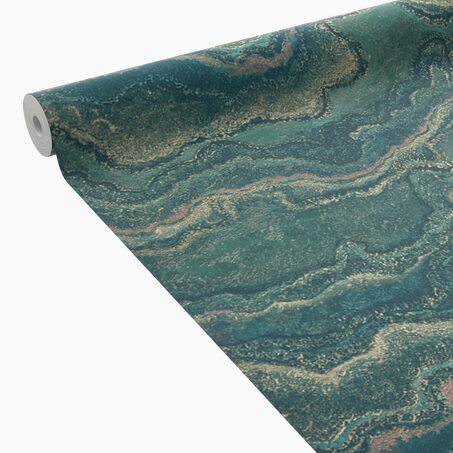 Papier peint intissé ELAURA coloris émeraude