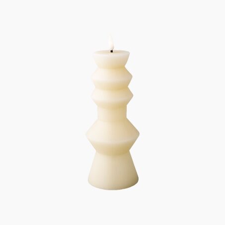 Bougie LED TOTEM coloris blanc