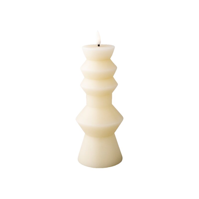 Bougie LED TOTEM coloris blanc