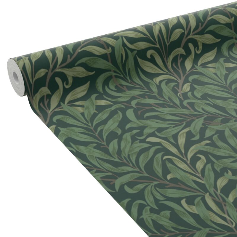 Papier peint intissé WILLOW BOUGH coloris Vert foncé