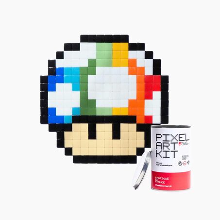 PIXEL CORNER Kit création PIXEL ART RAINBOW SHROOM