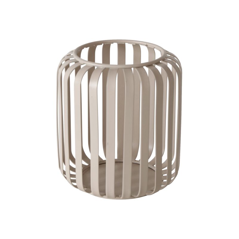 Photophore VIKI coloris beige diamètre 10 cm