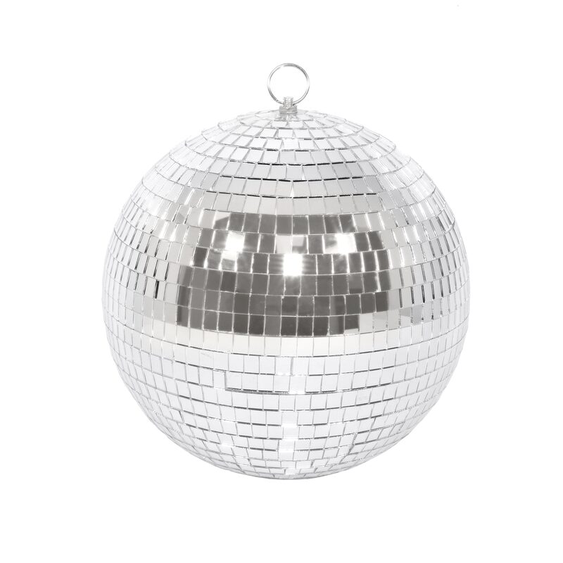 Décoration à suspendre BOULE A FACETTE coloris argent