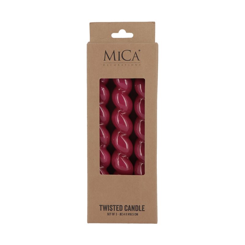 Bougie TWIDY coloris fuchsia