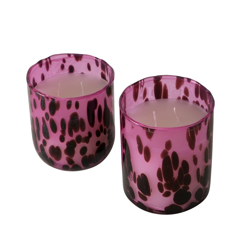 Bougie MANCHAS coloris fuchsia