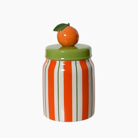 Bocal alimentaire BOC ORANGE coloris Orange, blanc, vert
