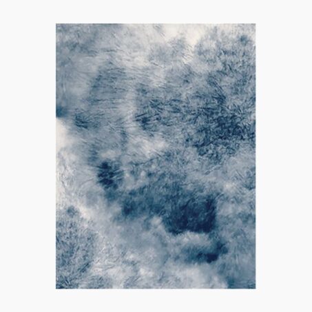 Tapis SEDNA coloris bleu nuit/blanc 170 x 240 cm