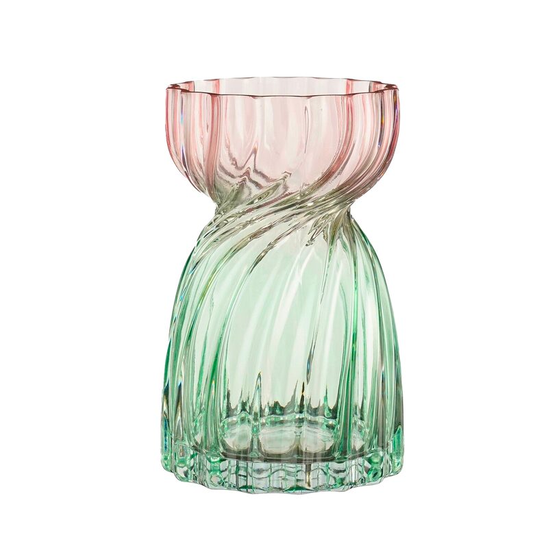 Vase ALISON coloris VERT, ROSE