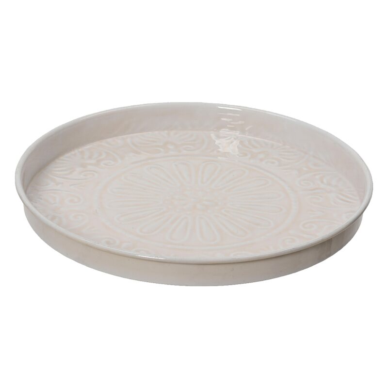 Plateau décoratif ELIRIS coloris beige