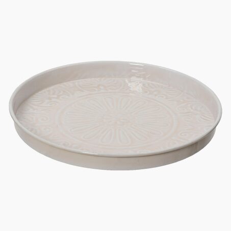 Plateau décoratif ELIRIS coloris beige