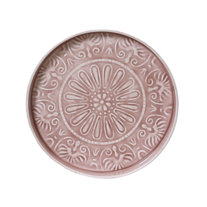 Plateau décoratif ELIRIS coloris rose