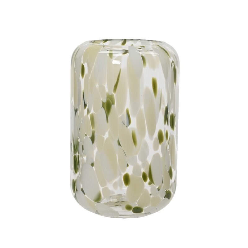 Vase MILI coloris vert/beige