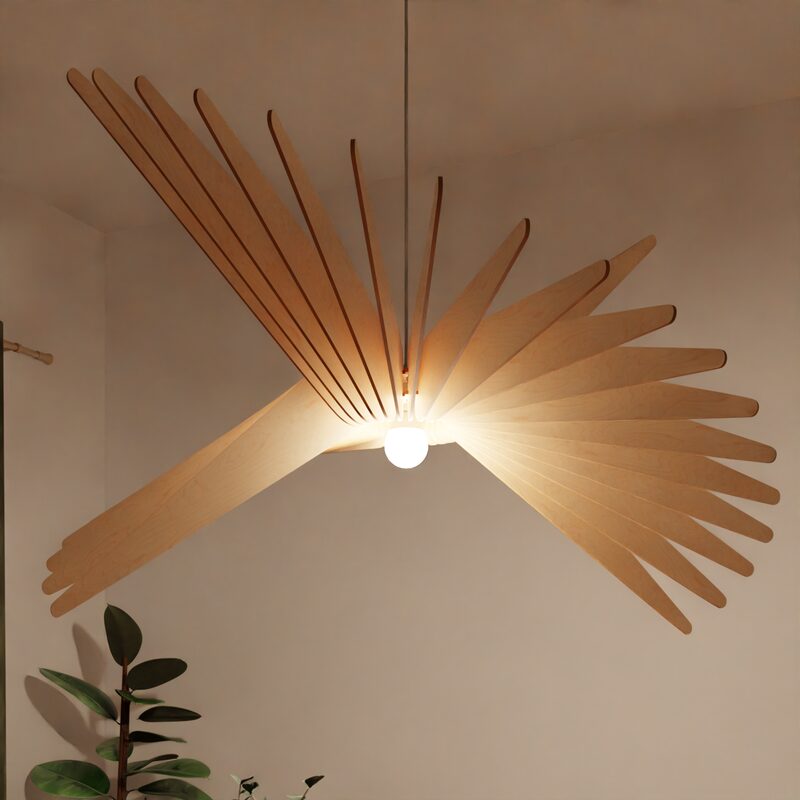 Suspension ALBATROS coloris bouleau 54 x 100 cm diamètre 100 cm