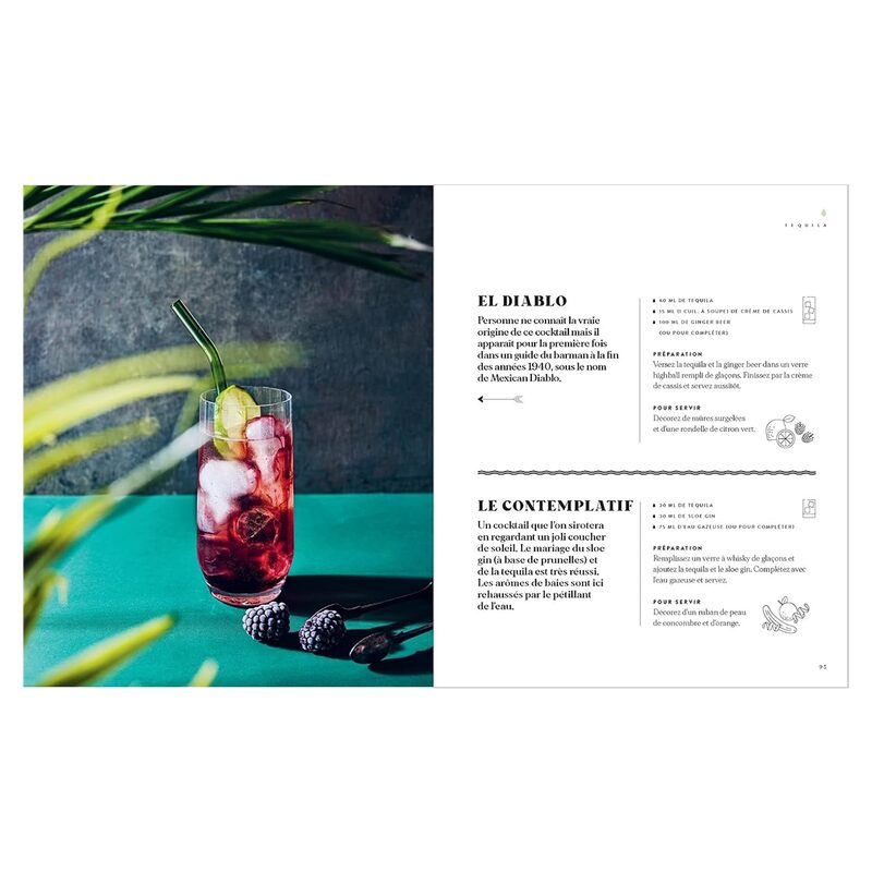 Livre culinaire COCKTAILS EN 3 INGREDIENTS