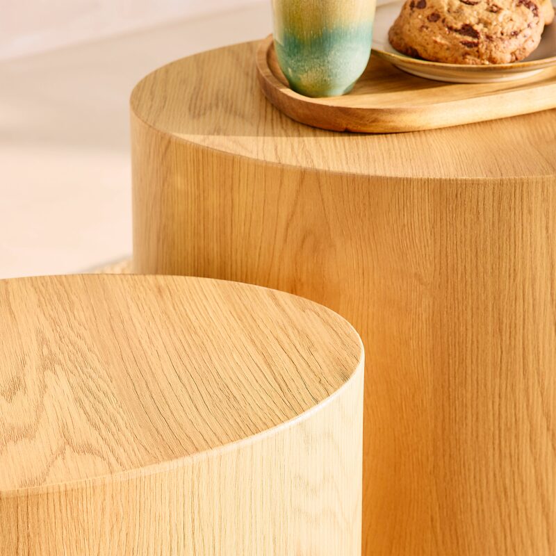 Table basse NATHAN coloris naturel 48 x 40 cm