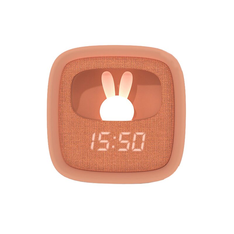 Réveil MOB BILLY CLOCK VEILLEUSE LAPIN coloris brun