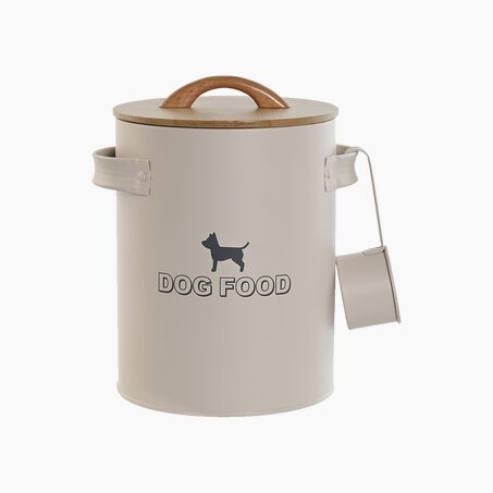 Accessoire animaux DOG FOOD coloris beige