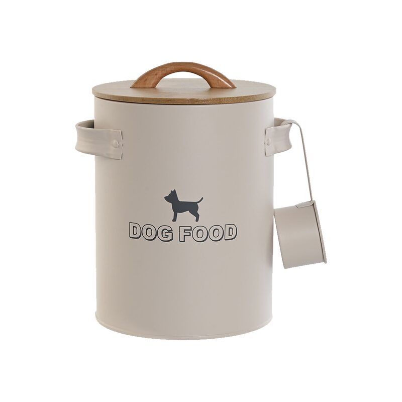 Accessoire animaux DOG FOOD coloris beige