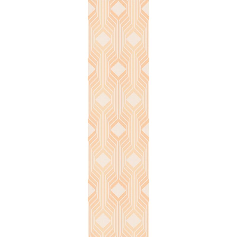 Papier peint intissé ELBÉE coloris Orange/Rose
