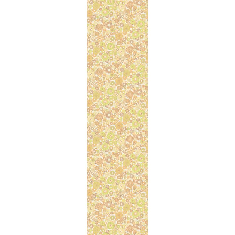 Papier peint intissé DONATILLE coloris Orange et vert