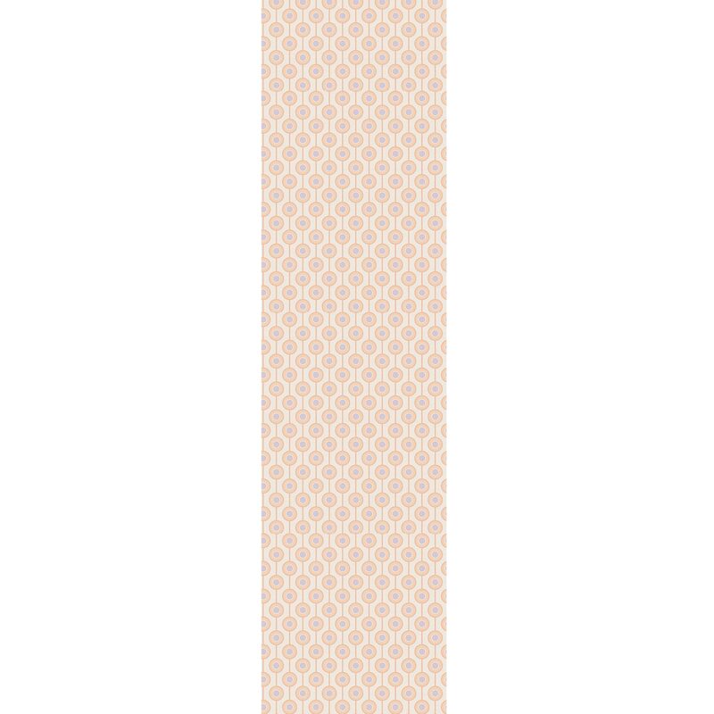 Papier peint intissé MILIAS coloris rose orangé et mauve