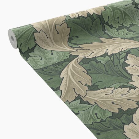 William Morris at Home Papier peint intissé ACANTHUS vert feuille